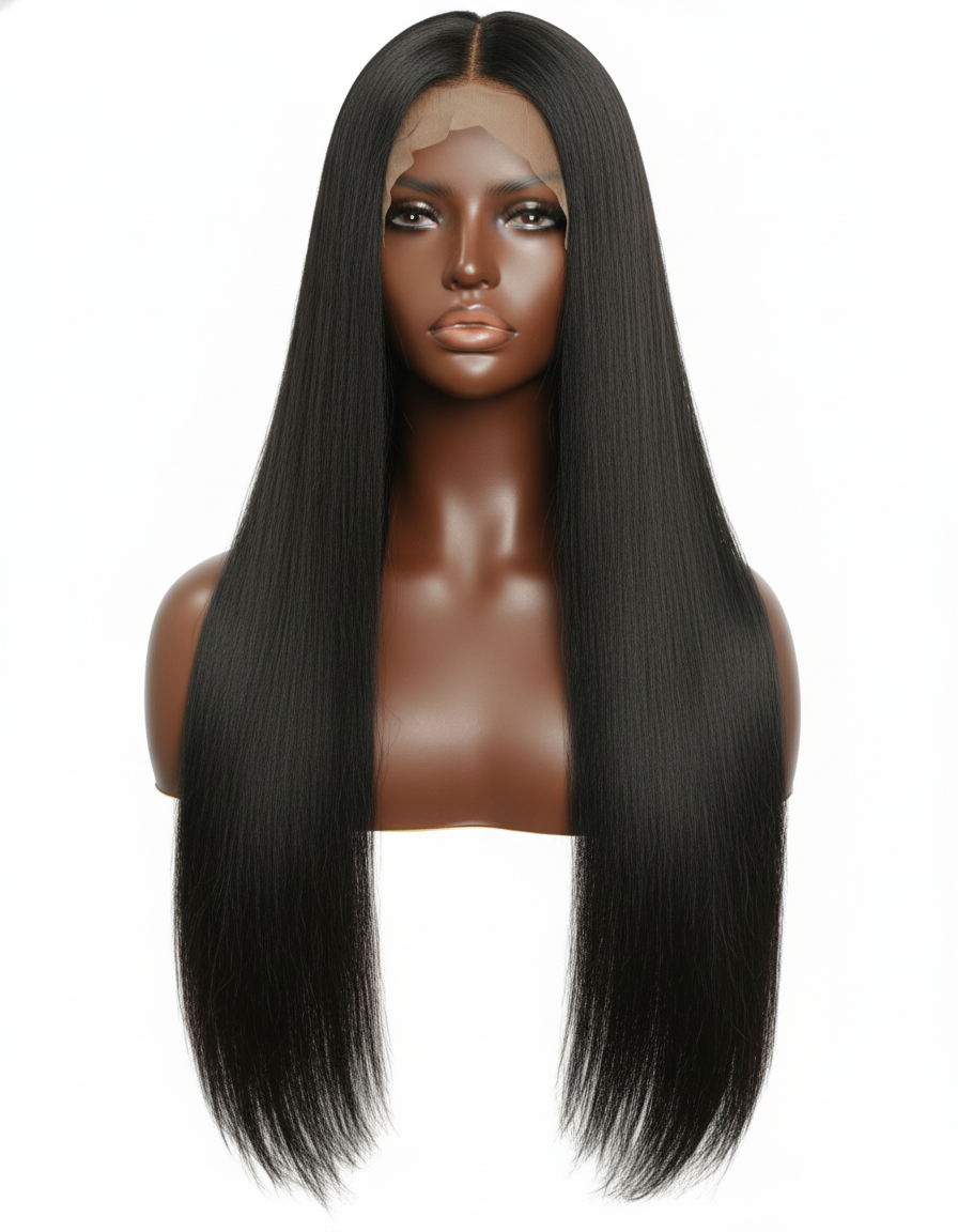 Silky Straight 13x6 HD Lace Glueless Wig-Natural Color Brown