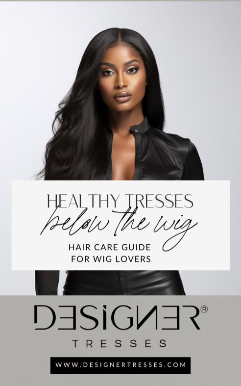 Haircare Below the Wig Guide digital download by Designer Tresses — scalp care and hair health guide for wig wearers