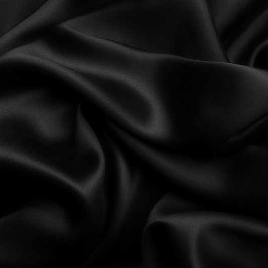 Lux Black Satin Pillow Case