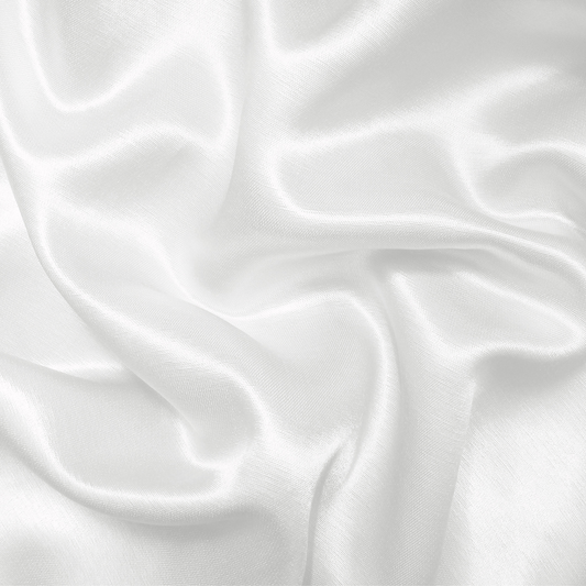 Lux White Satin Pillow Case